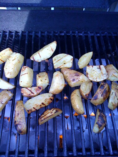 first bbq - during