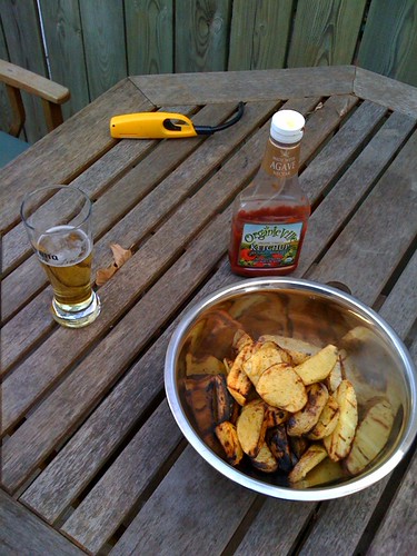 first bbq - let's eat!!