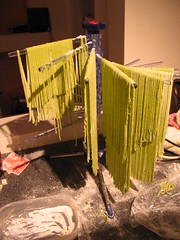 drying pea pasta